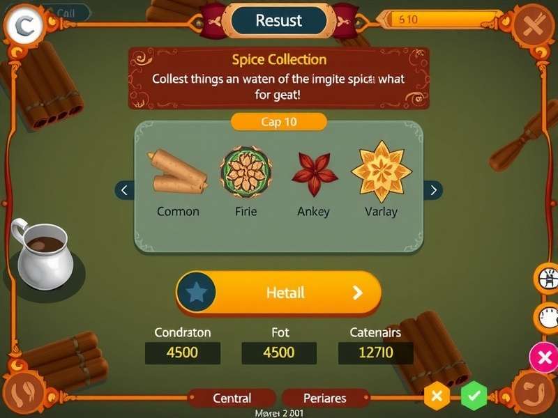 Cinnamon Chai Quest Spice Collection Interface